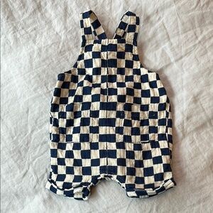 Hanna Andersson Checkered Baby Overalls
